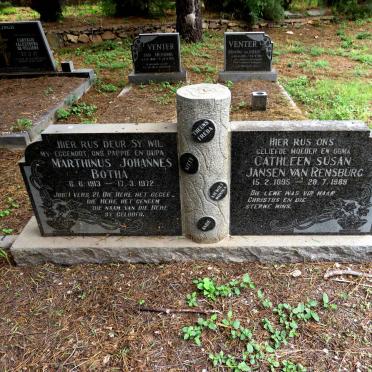 RENSBURG Cathleen Susan, Jansen van 1895-1989 :: BOTHA Marthinus Johannes 1913-1972 