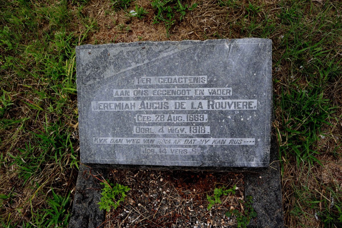 ROUVIERE Jeremiah Augus, de la 1869-1918