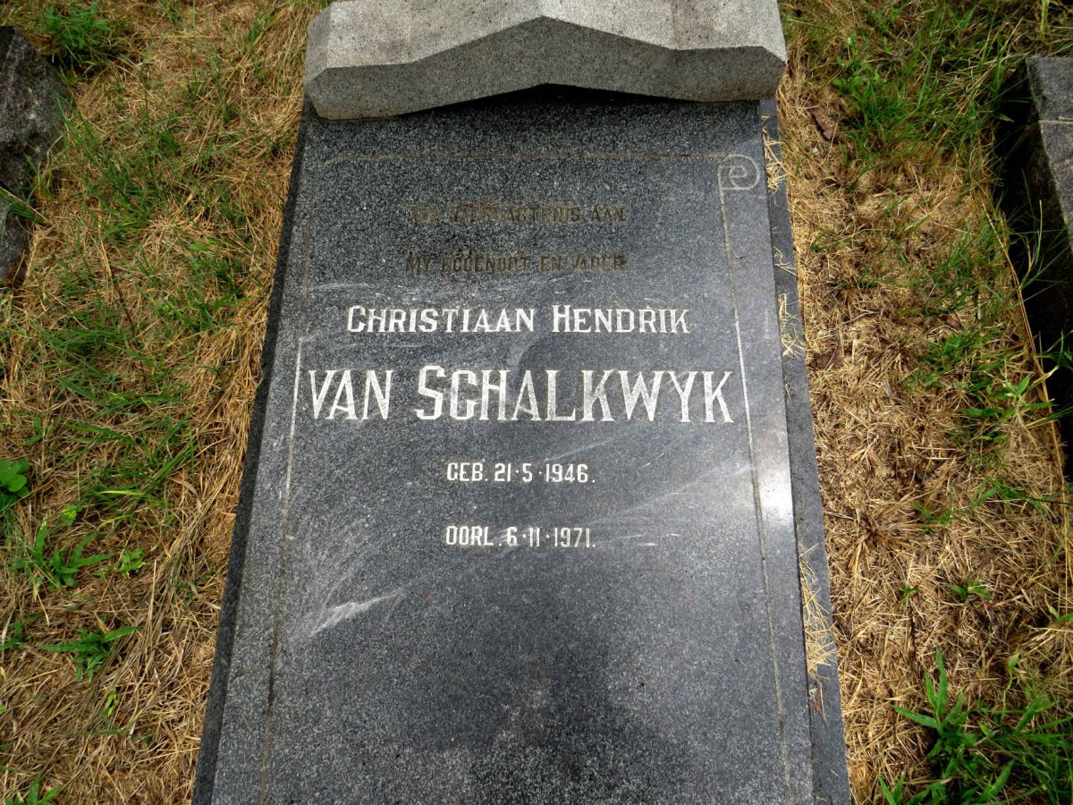 SCHALKWYK Christiaan Hendrik, van 1946-1971