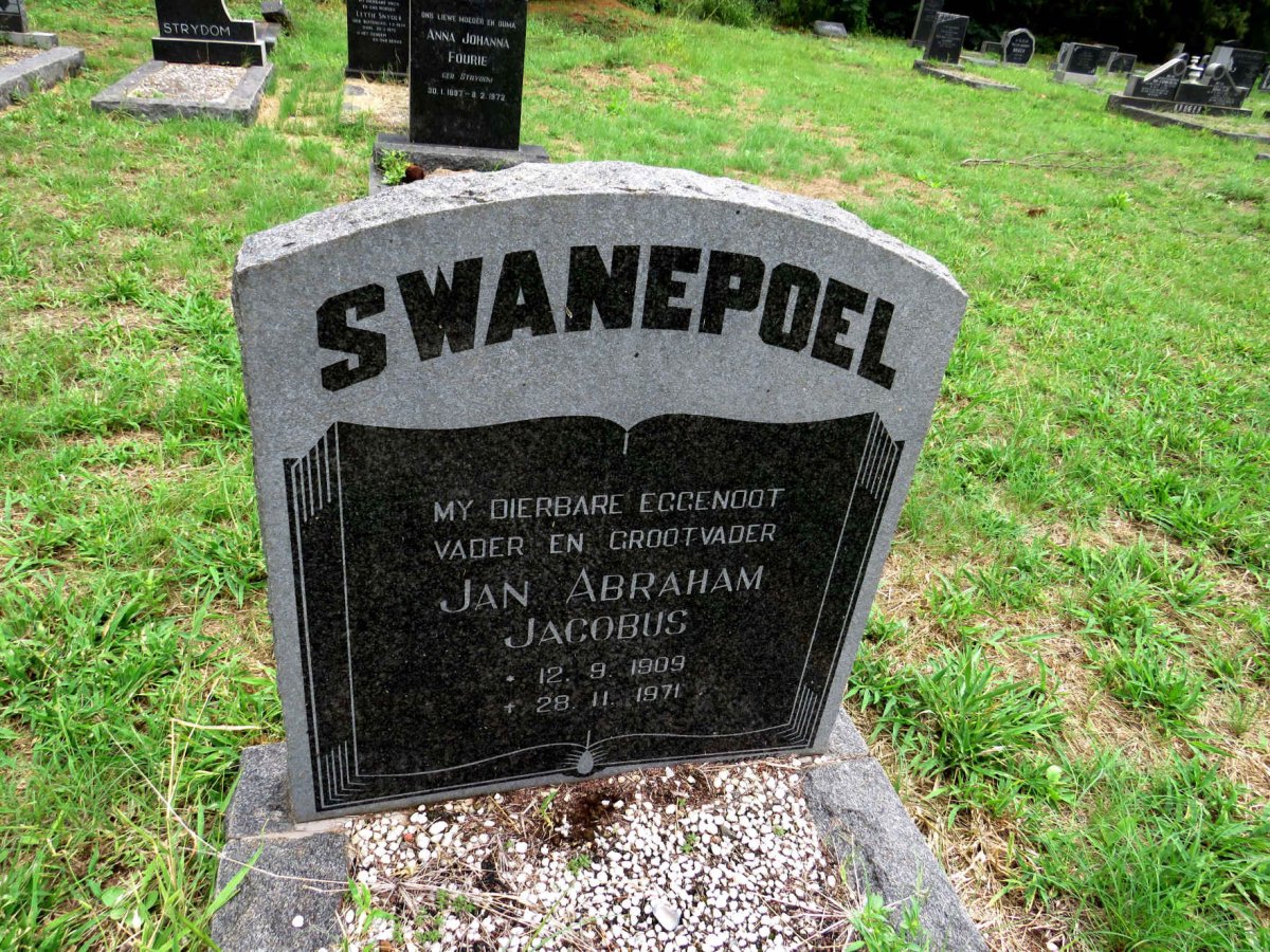 SWANEPOEL Jan Abraham Jacobus 1909-1971