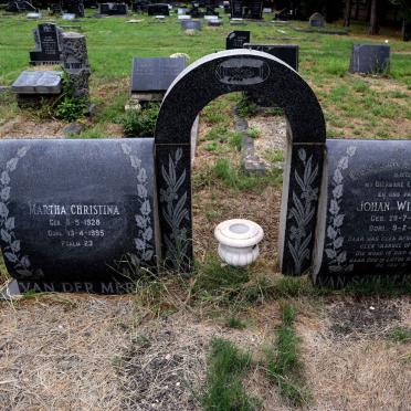 SCHALKWYK Johan Willem, van 1920-1960 :: VAN DER MERWE Martha Christina 1928-1995