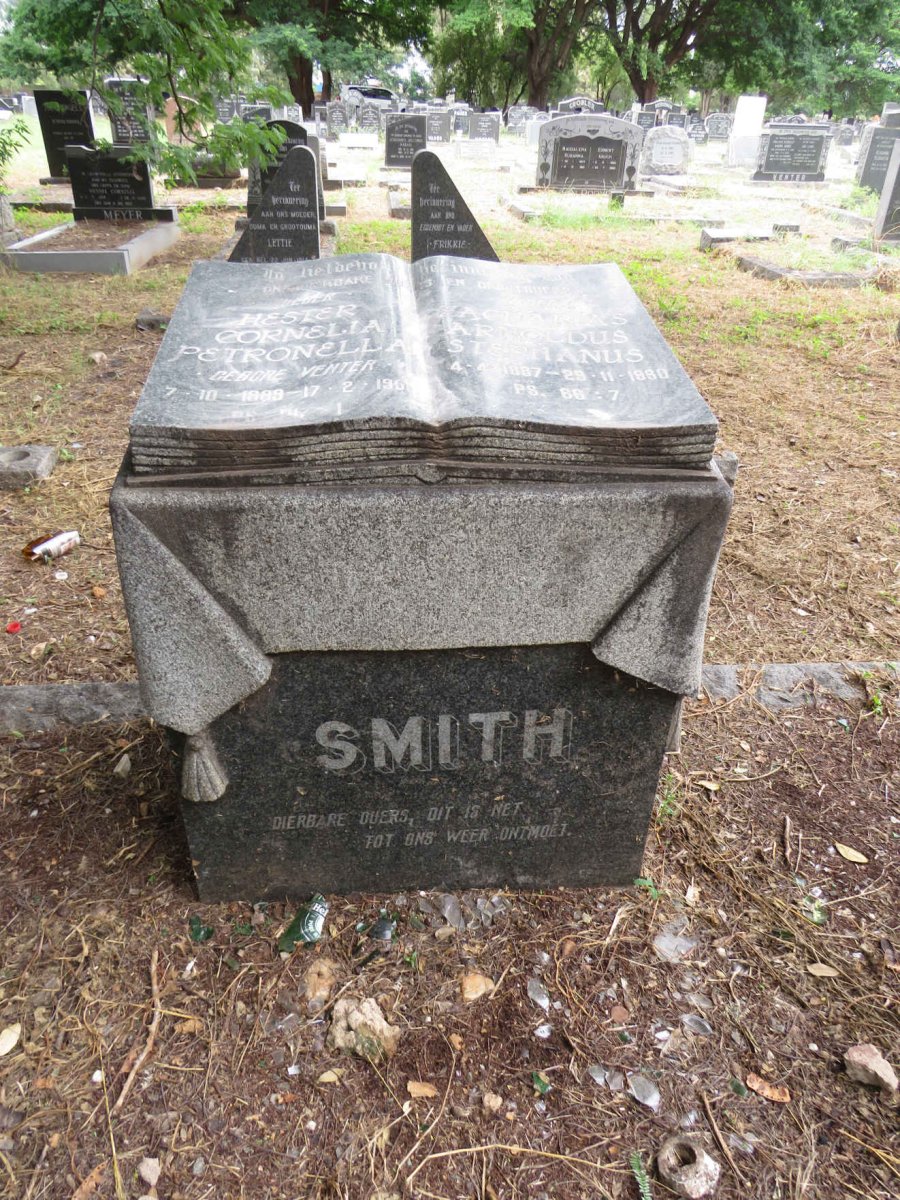SMITH Zacharias Arnoldus Stephanus 1887-1960 & Hester Cornelia Petronella VENTER 1889-1961_1