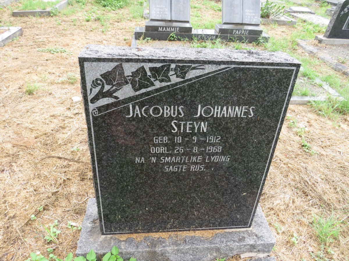STEYN Jacobus Johannes 1912-1968