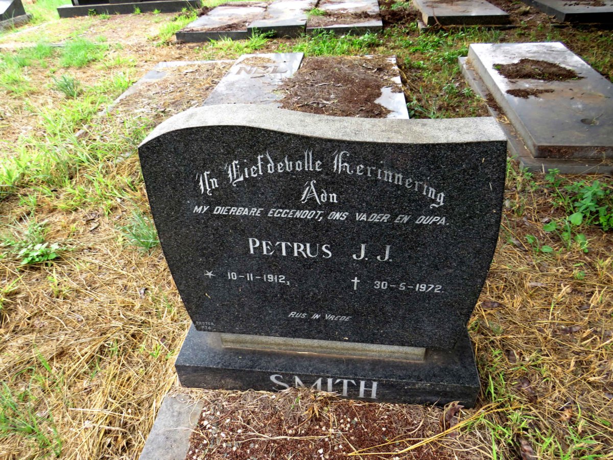 SMITH Petrus J.J. 1912-1972