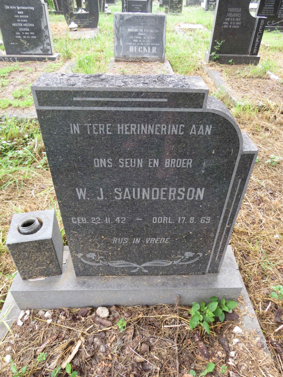 SAUNDERSON W.J. 1942-1969