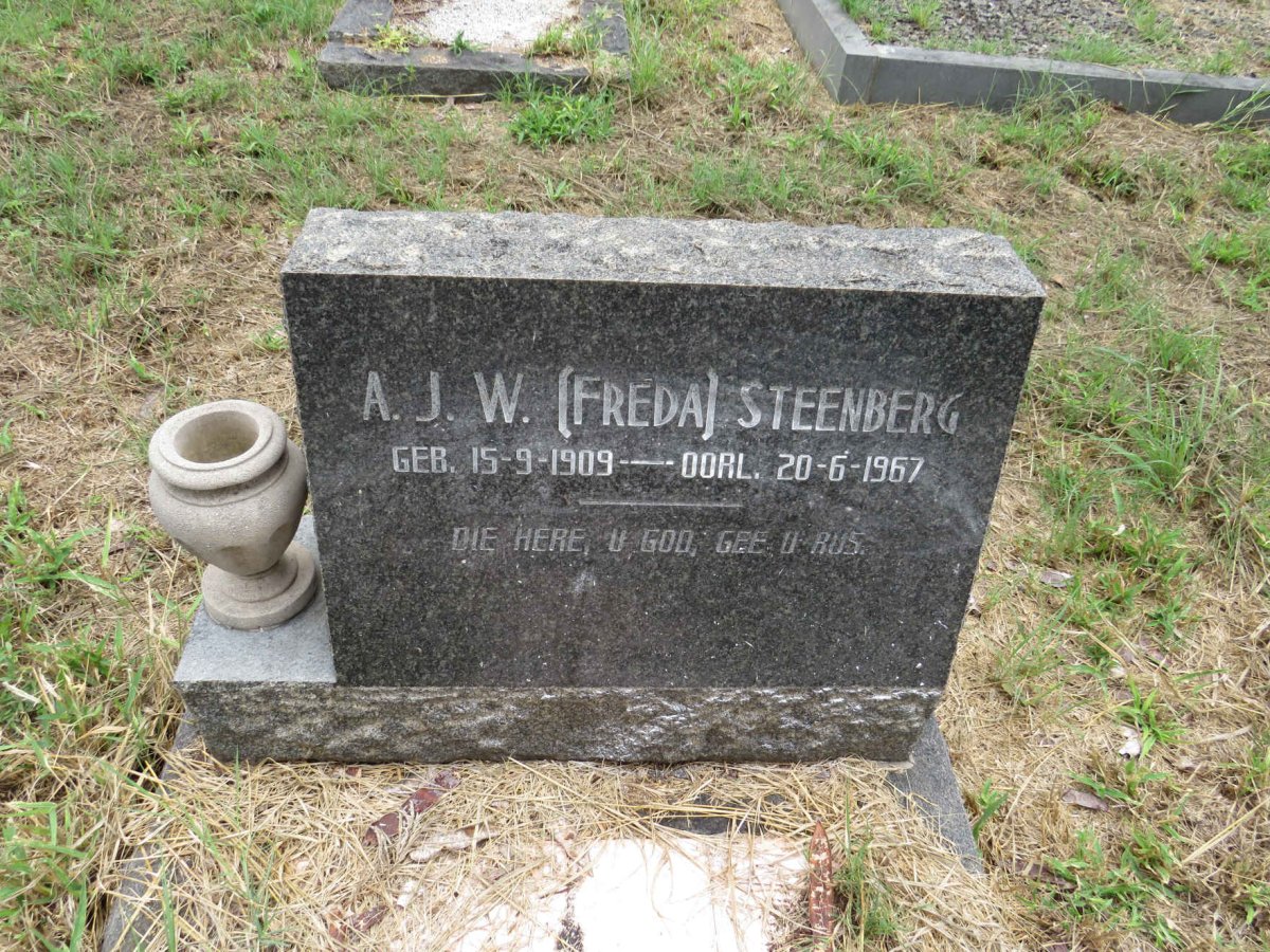 STEENBERG A.J.W. 1909-1967
