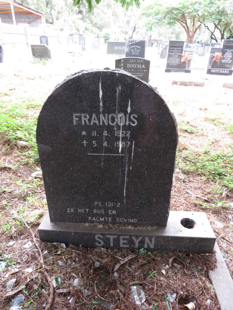 STEYN Francois 1922-1987