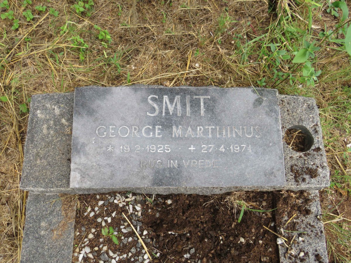 SMIT George Marthinus 1925-1974