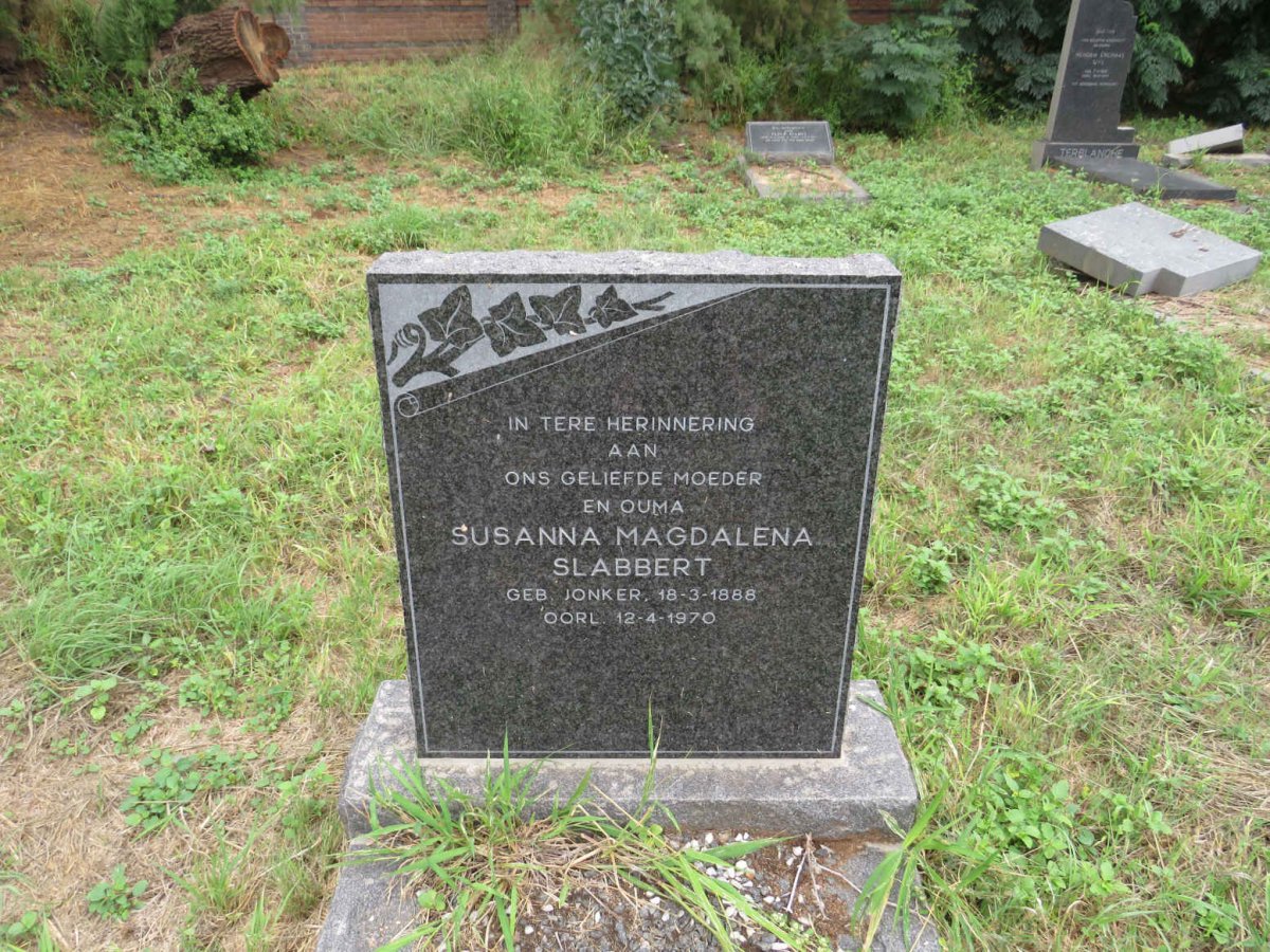 SLABBERT Magdalena nee JONKER 1888-1970