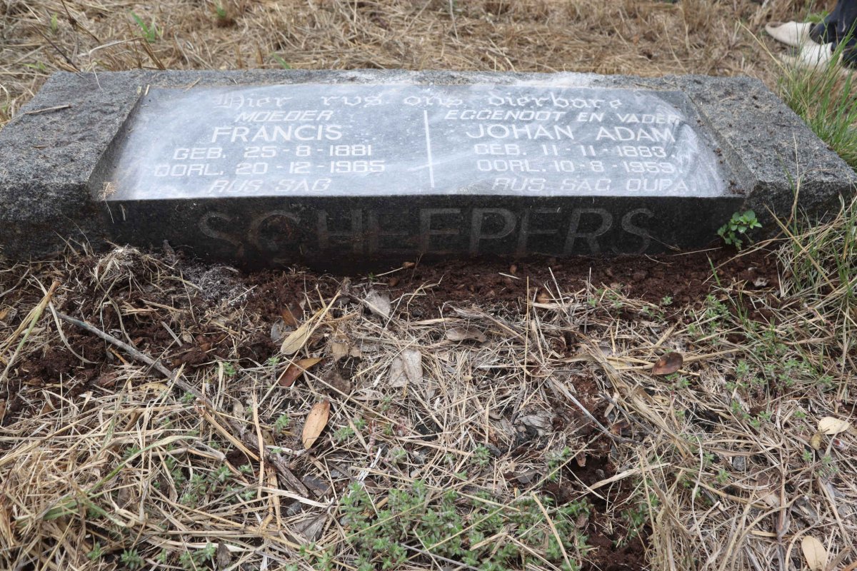 SCHEEPERS Johan Adam 1883-1959 & Francis 1881-1965