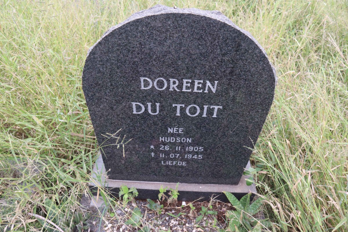 TOIT Doreen, du nee HUDSON 1905-1945