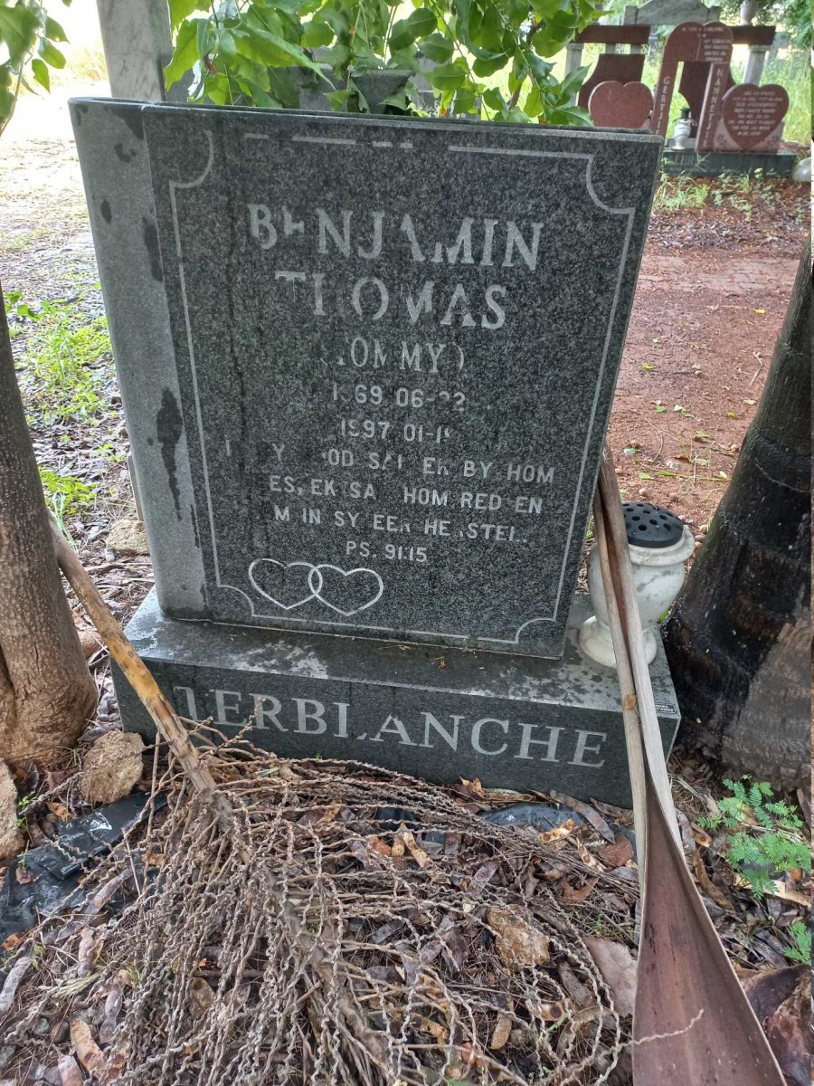 TERBLANCHE Benjamin Thomas 1969-1997