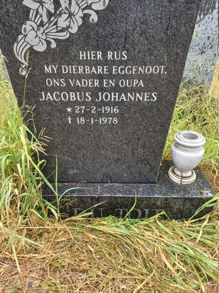 TOIT Jacobus Johannes, du 1916-1978