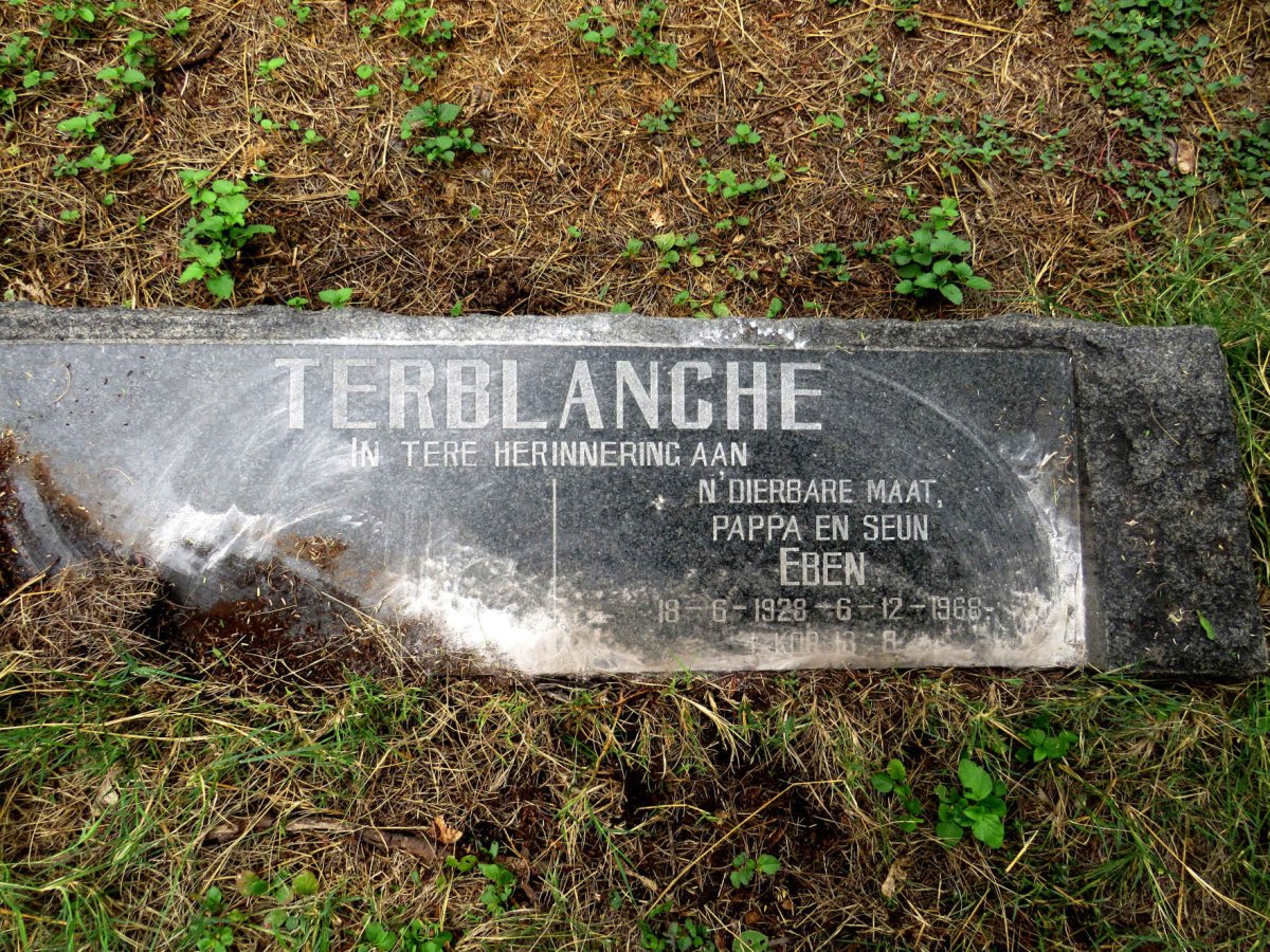 TERBLANCHE Eben 1928-1968