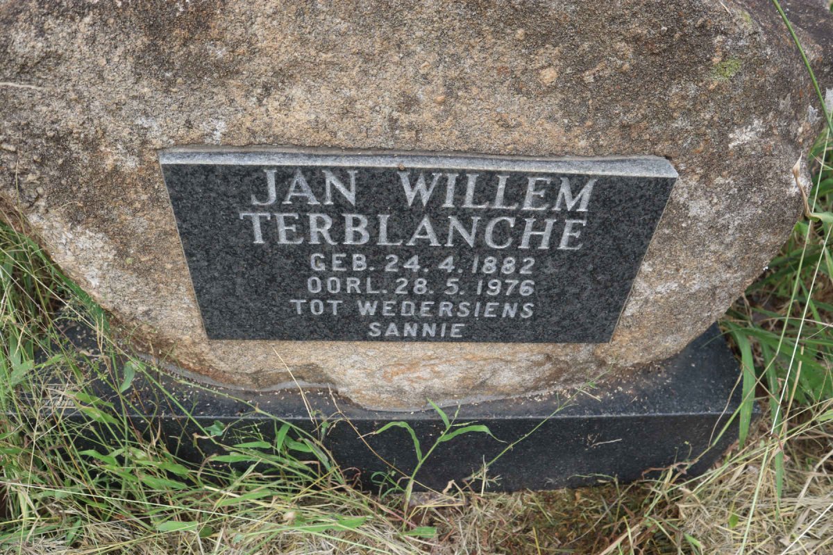 TERBLANCHE Jan Willem 1882-1976