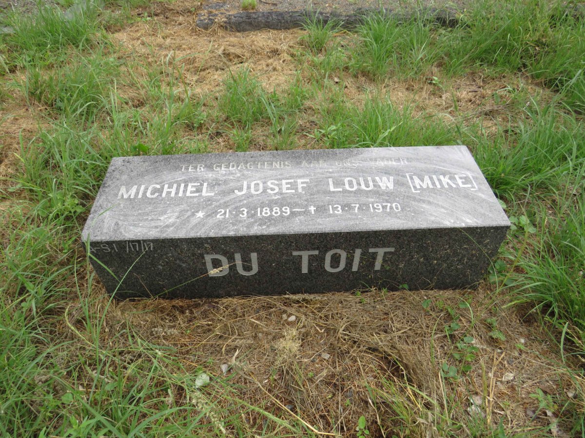 TOIT Michiel Josef Louw, du 1889-1970 