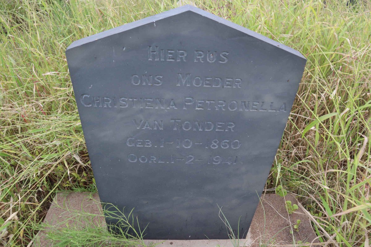 TONDER Christiena Petronella, van 1860-1941
