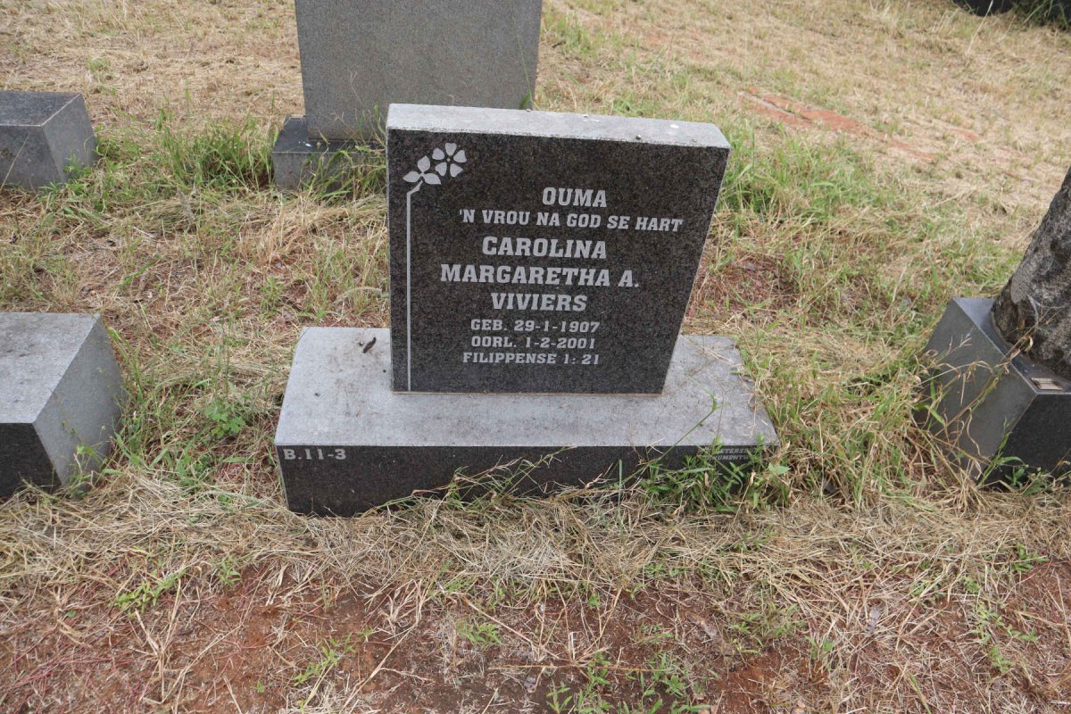 VIVIERS Carolina Margaretha A. 1907-2001