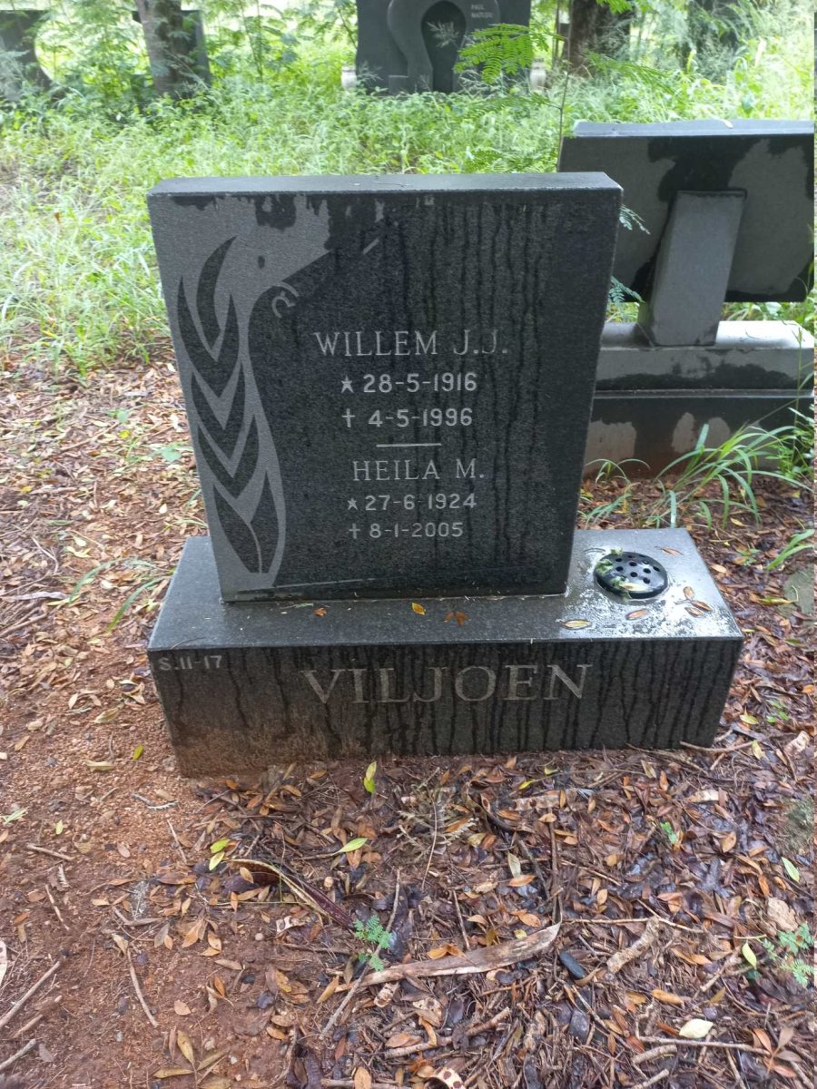 VILJOEN Willem J.J. 1916-1996 & Heila M. 1924-2005