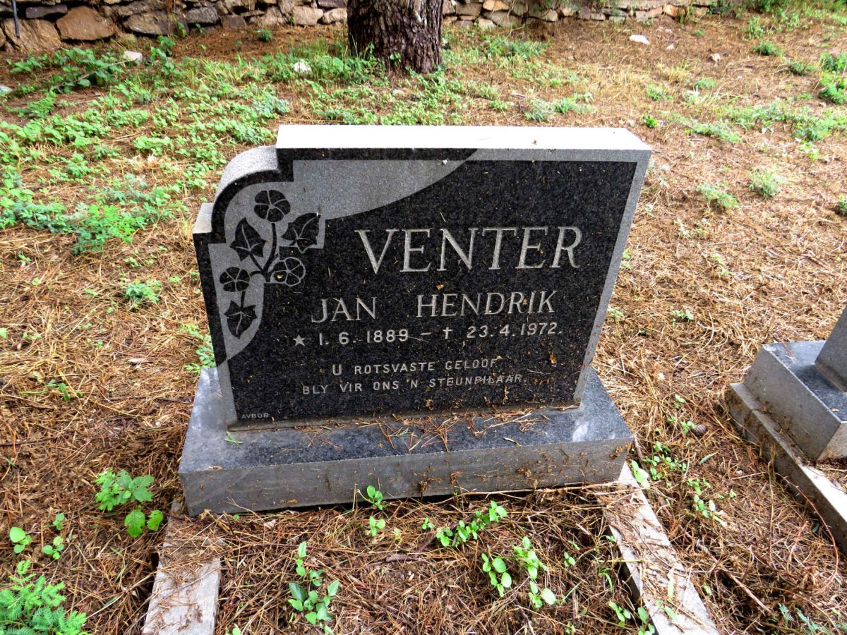VENTER Jan Hendrik 1889-1972
