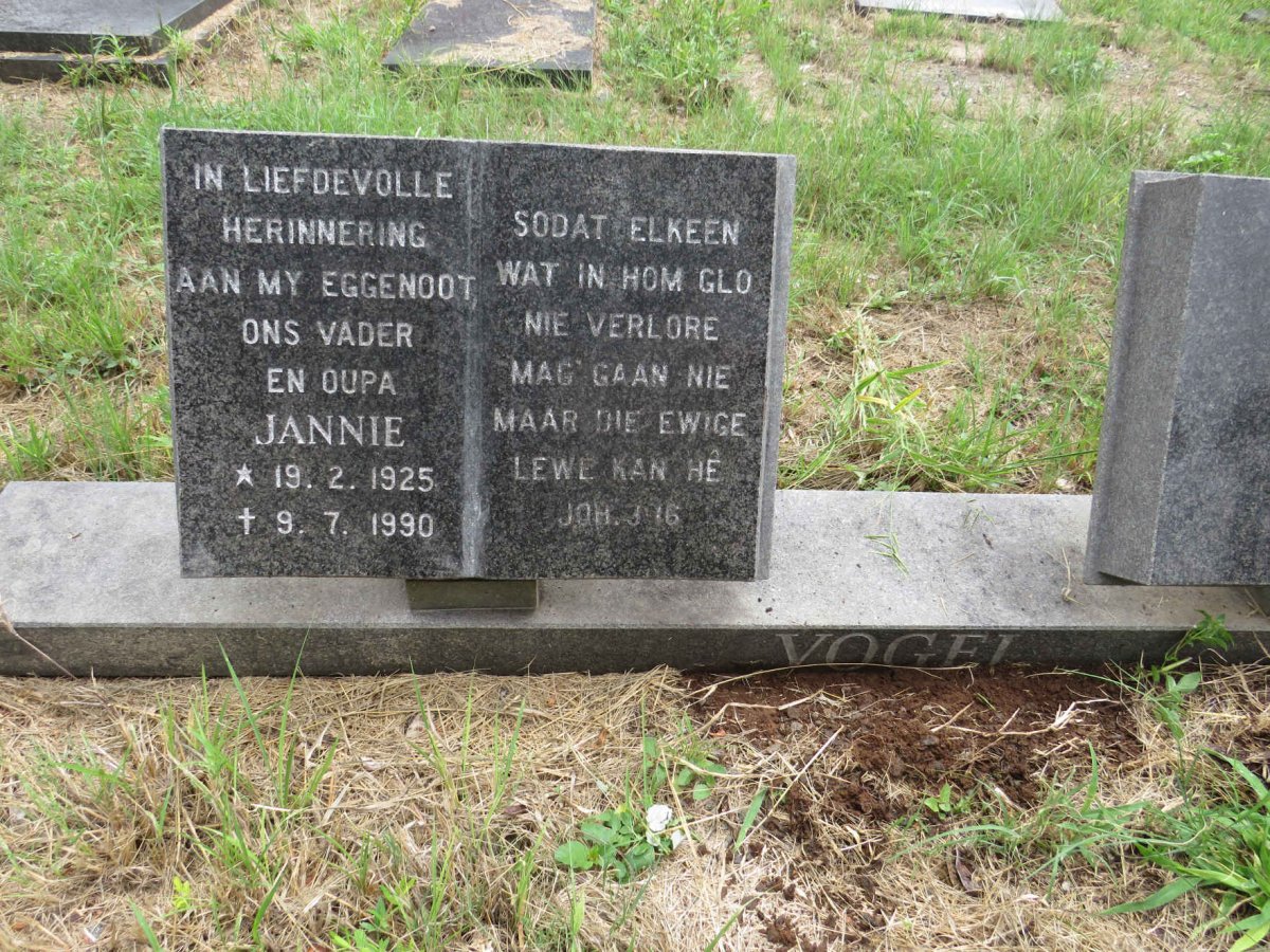 VOGEL Jannie 1925-1990