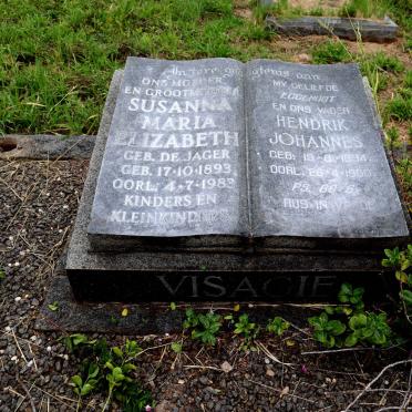 VISAGIE Hendrik Johannes 1894-1960 & Susanna Maria Elizabeth DE JAGER 1893-1983