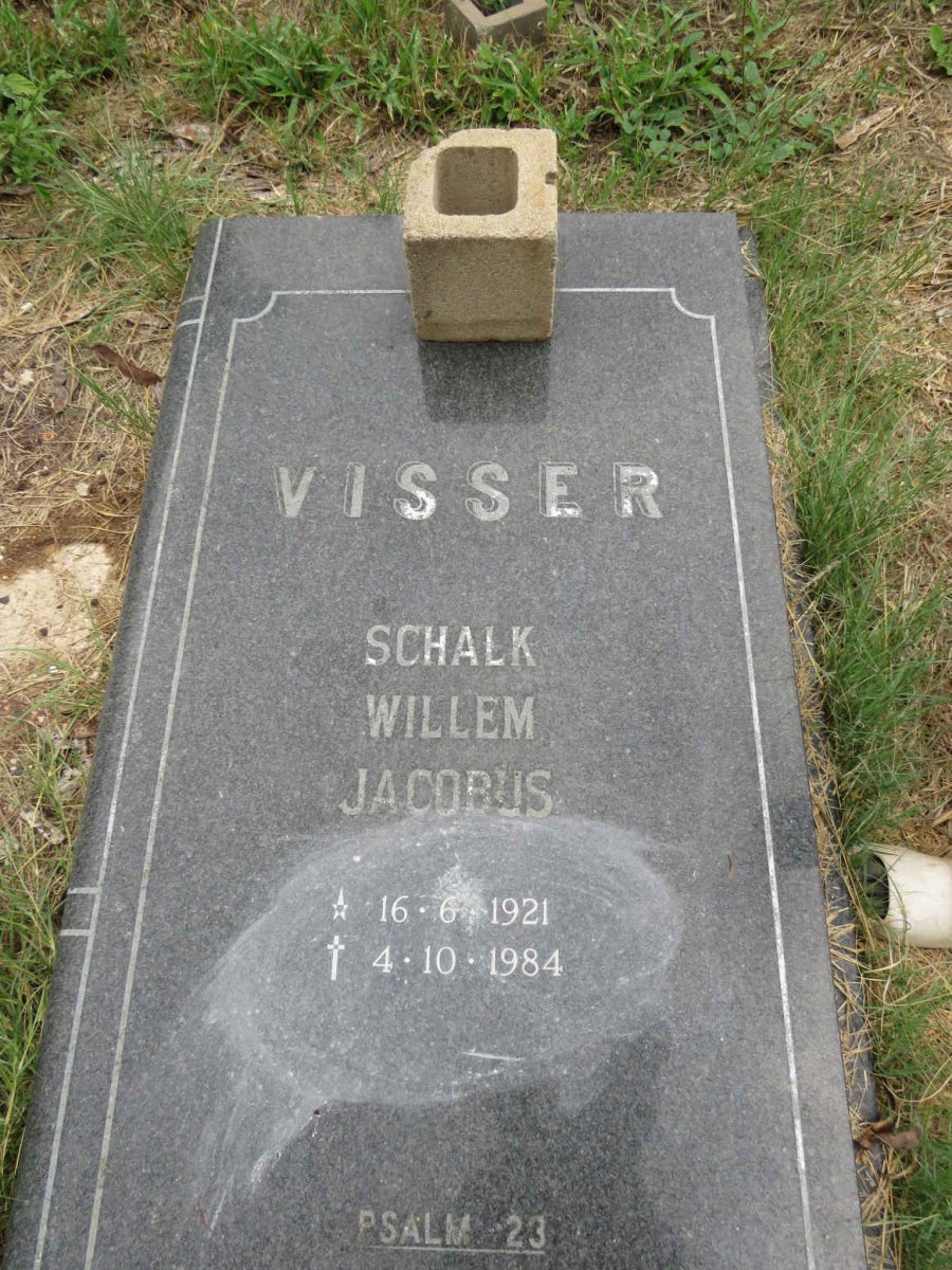 VISSER Schalk Willem Jacobus 1921-1984