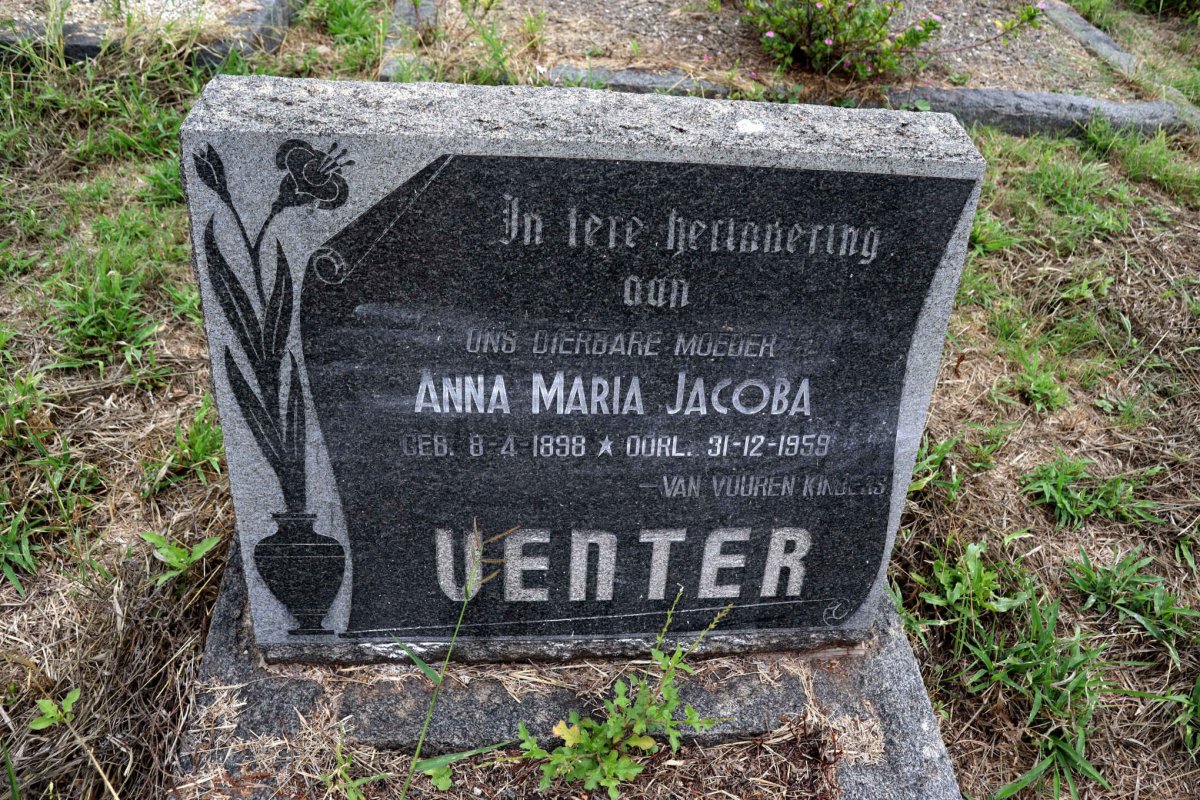 VENTER Anna Maria Jacoba 1898-1959