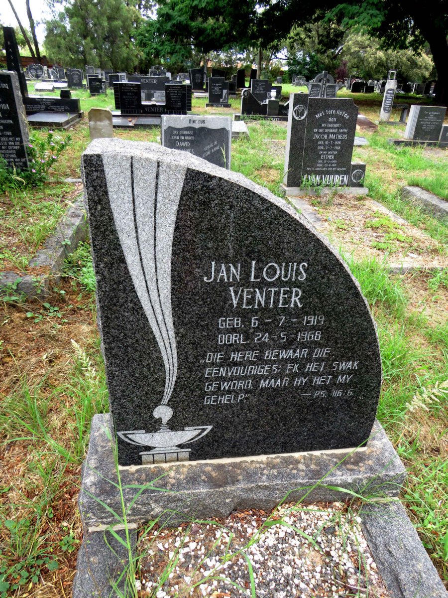 VENTER Jan Louis 1919-1968