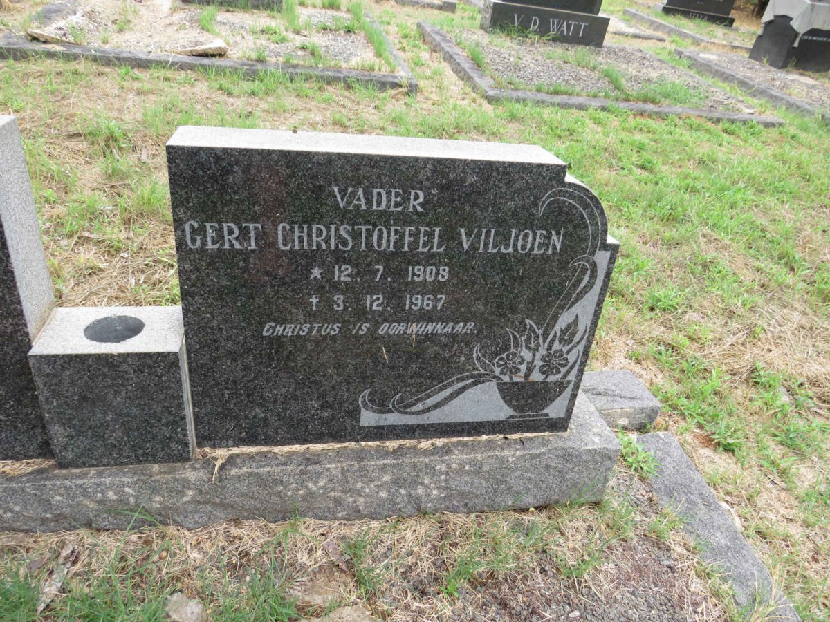 VILJOEN Gert Christoffel 1908-1967 & Maria Magdalena 1909-1984_1