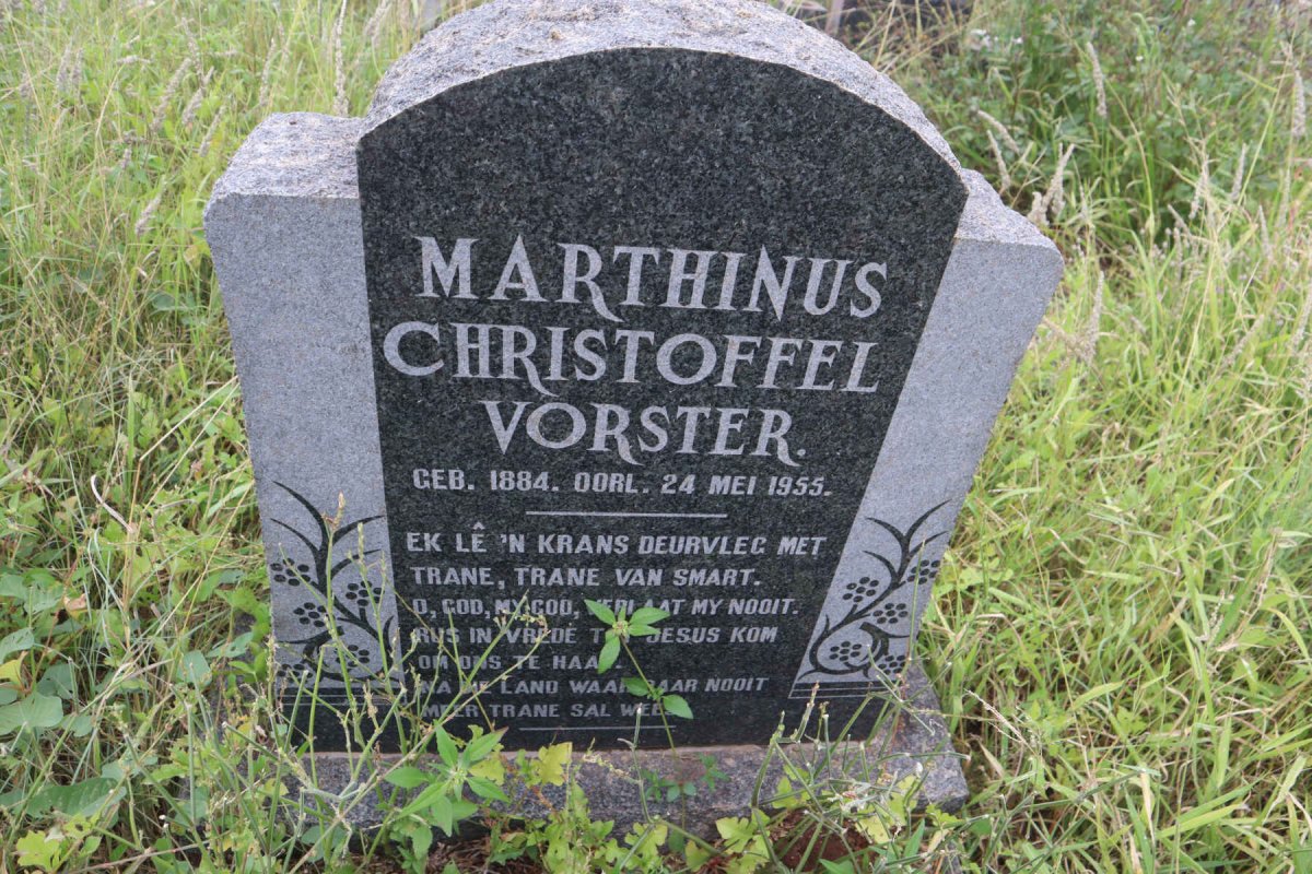 VORSTER Marthinus Christoffel 1884-1955