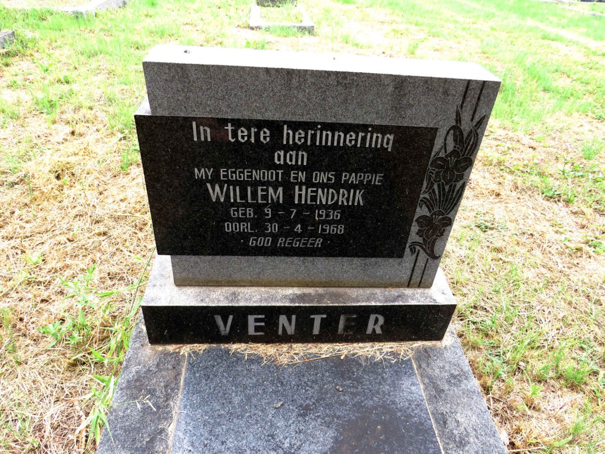 VENTER Willem Hendrik 1936-1968