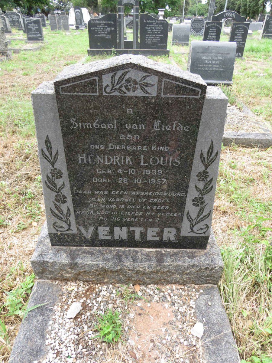 VENTER Hendrik Louis 1939-1957