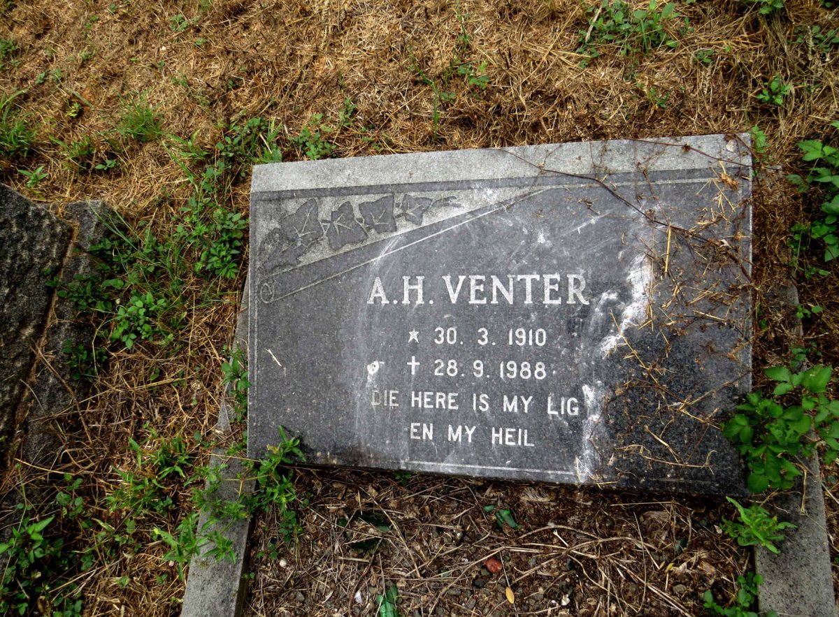 VENTER A.H. 1910-1988