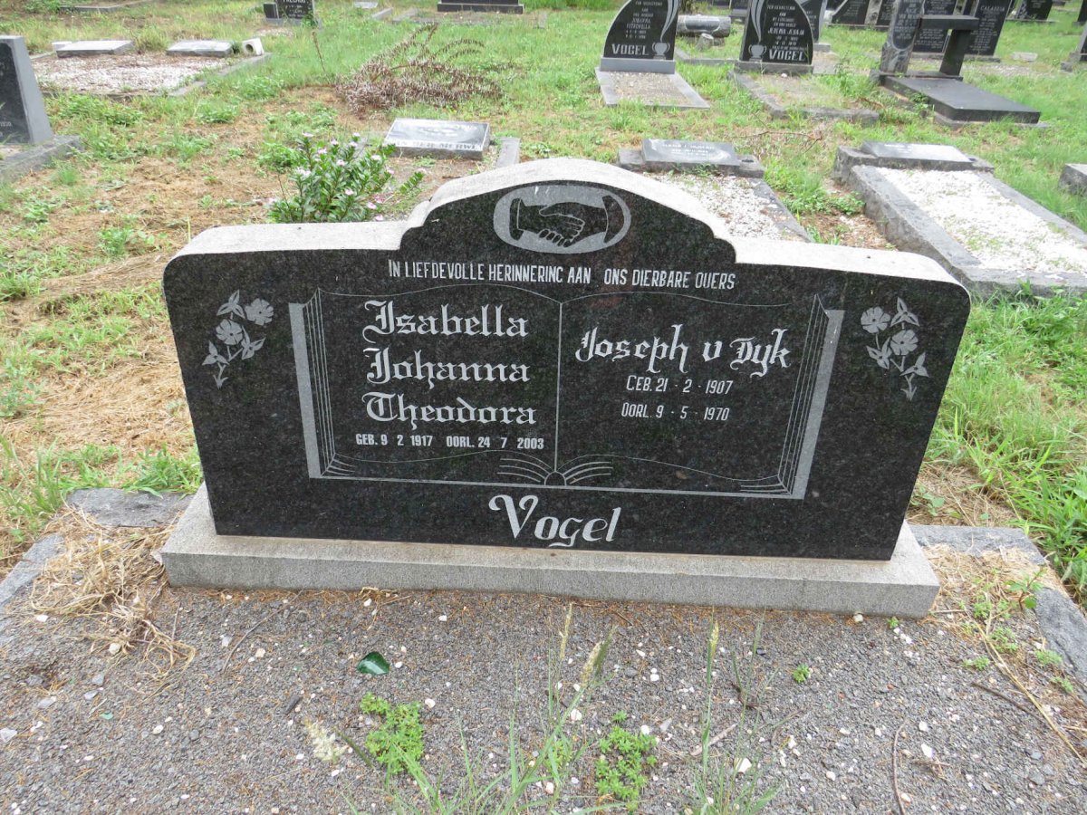 VOGEL Joseph van Dyk 1907-1970 & Isabella Johanna Theodora 1917-2003