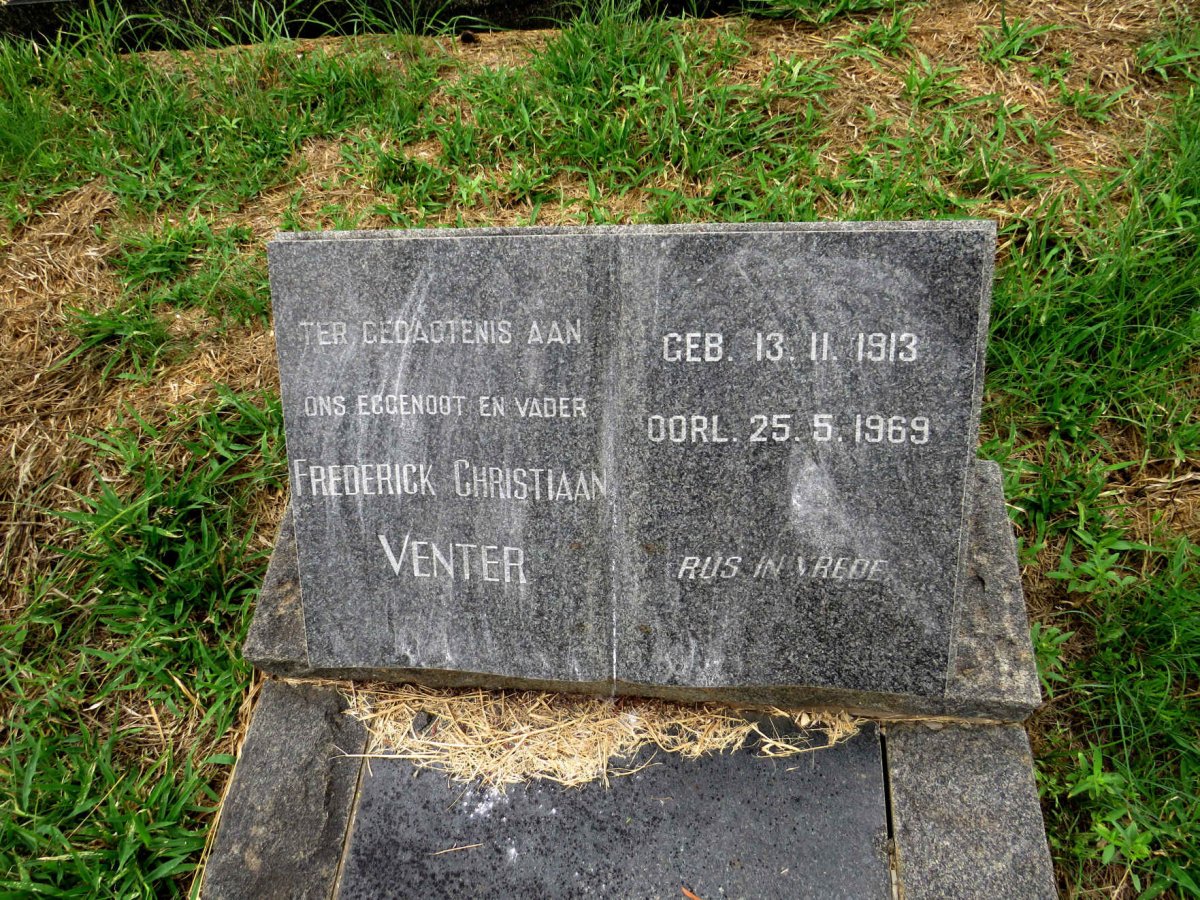VENTER Frederick Christiaan 1913-1969