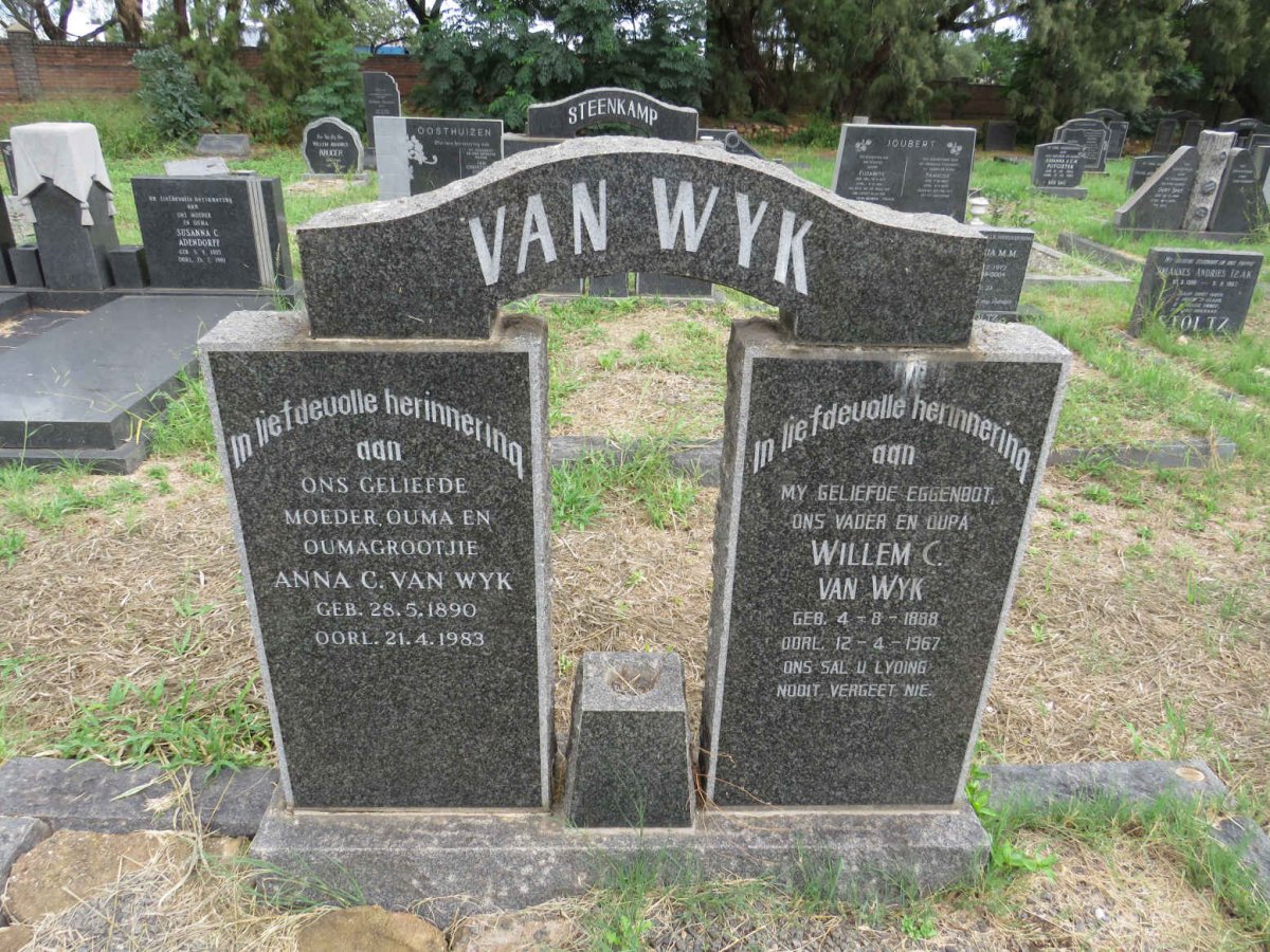 WYK Willem C., van 1888-1967 & Anna C. 1890-1983