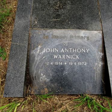WARNICK John Anthony 1914-1972