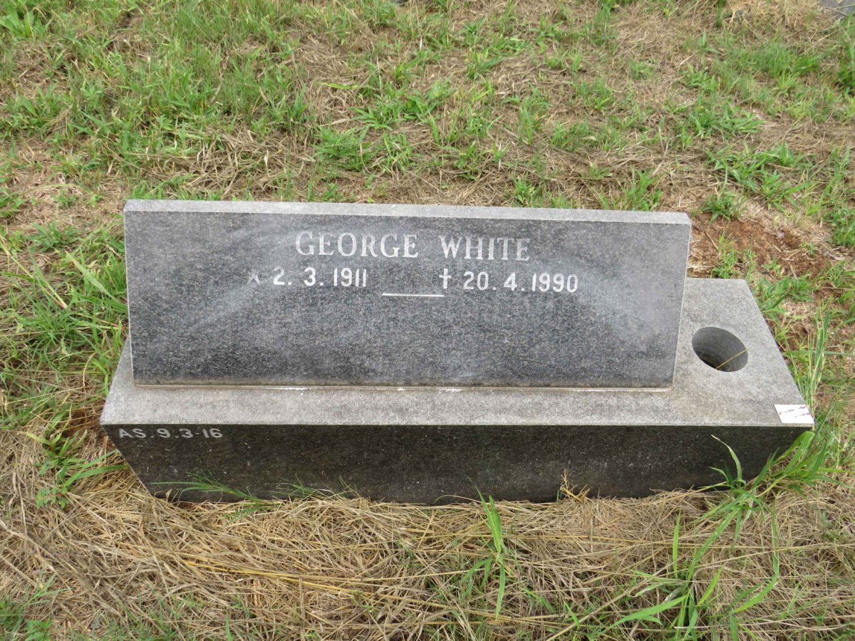 WHITE George 1911-1990