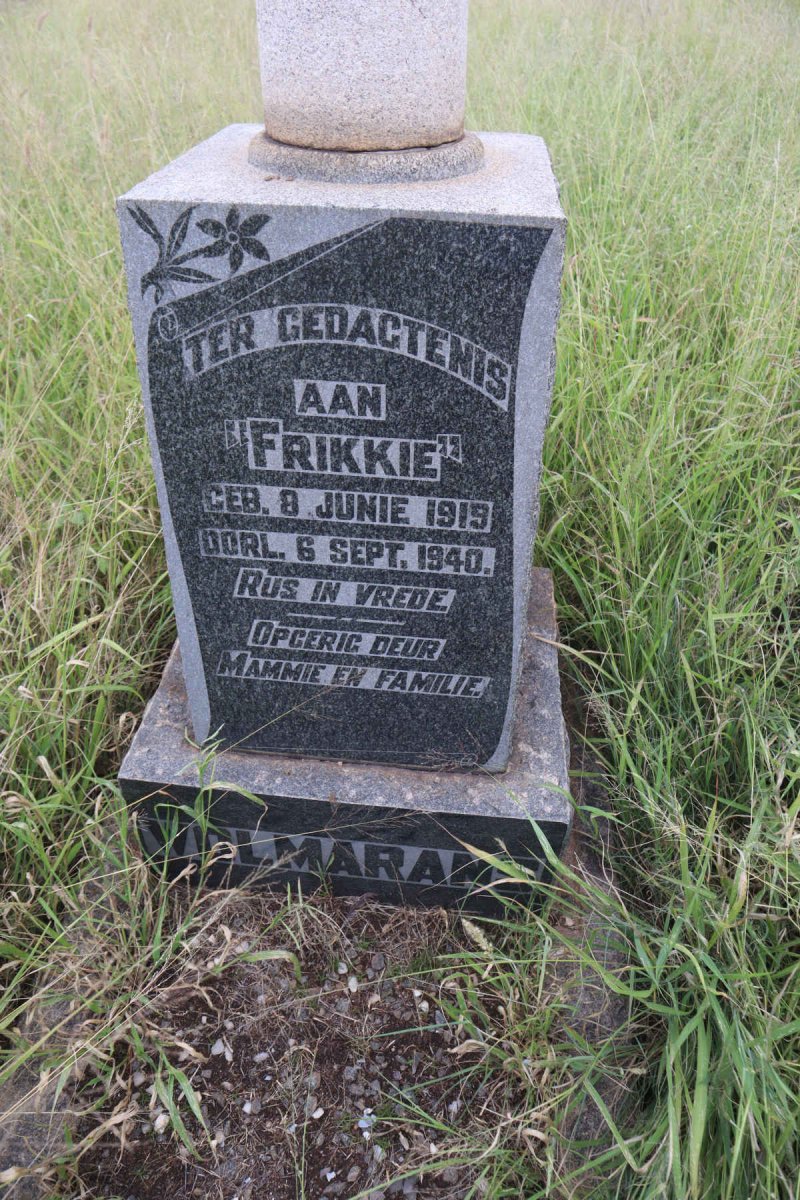 WOLMARANS Frikkie 1919-1940