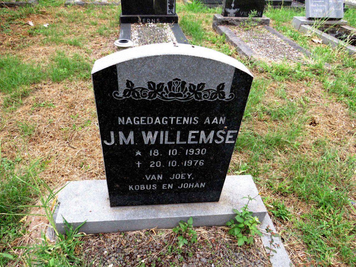 WILLEMSE J.M. 1930-1976