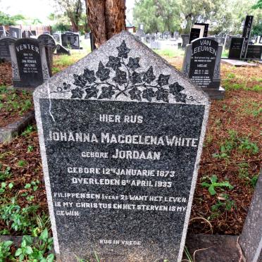WHITE George Johannes 1872-1969 & Johanna Magdelena nee JORDAAN 1873-1935_1