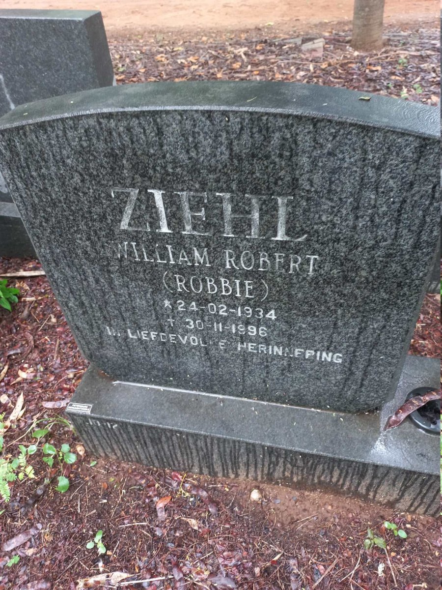 ZIEHL William Robert 1934-1996