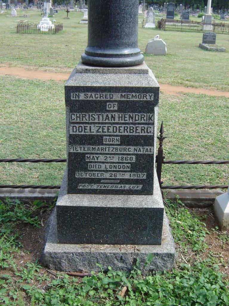 ZEEDERBERG Christian Hendrik Doel 1860-1907