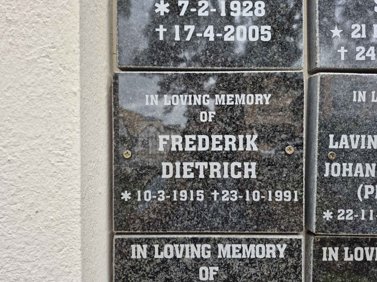 DIETRICH Frederik 1915-1991