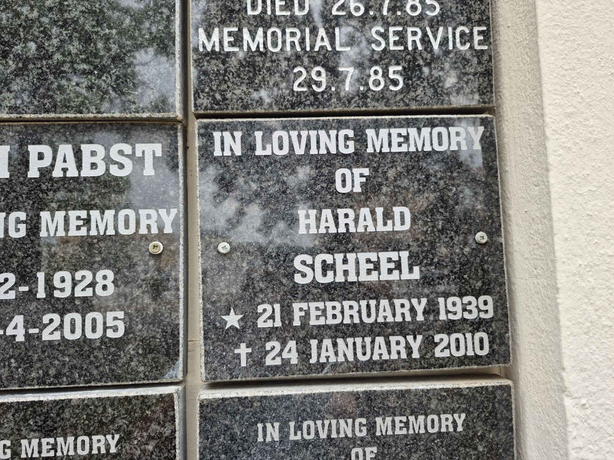 SCHEEL Harald 1939-2010