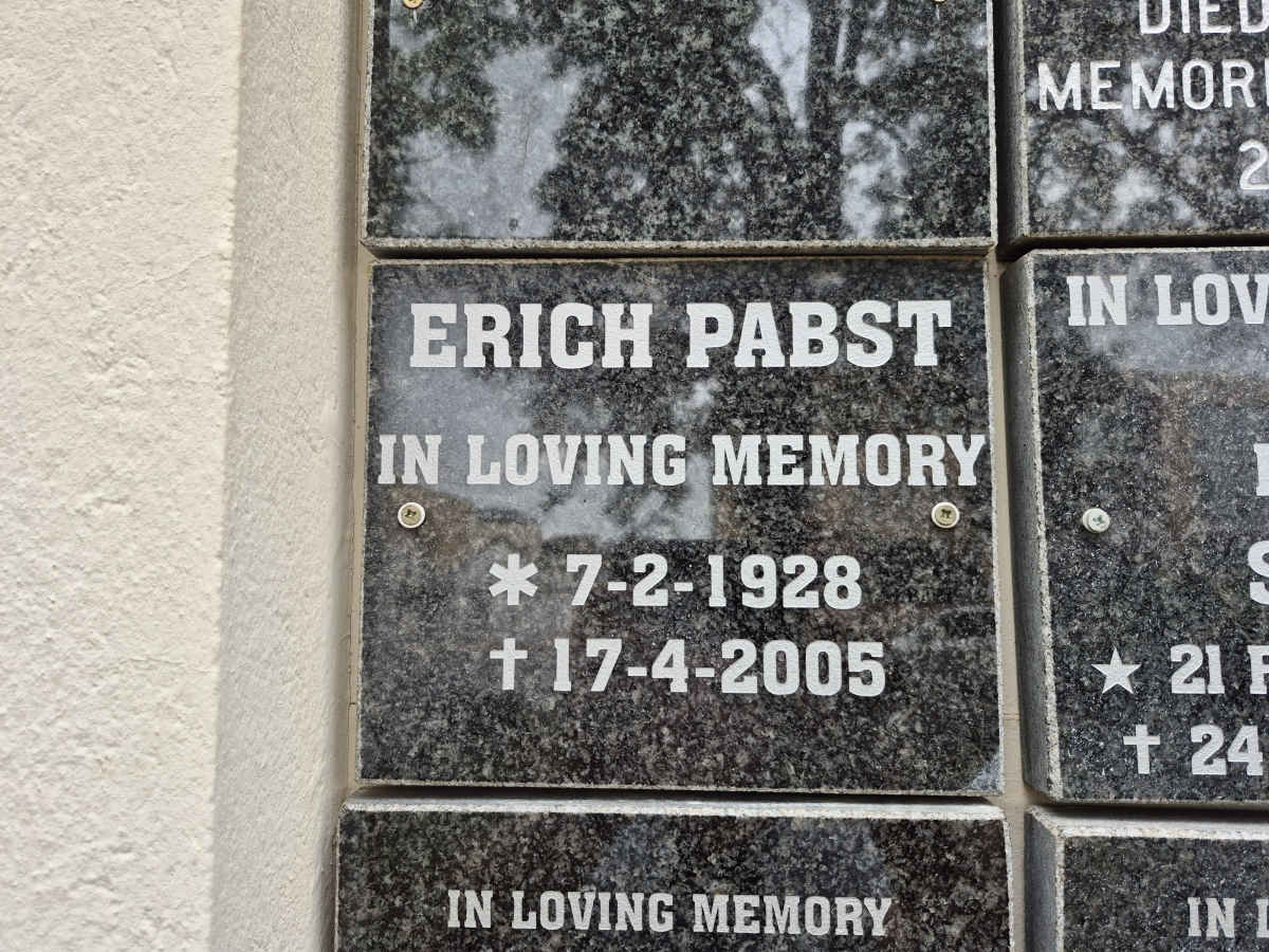 PABST Erich 1928-2005