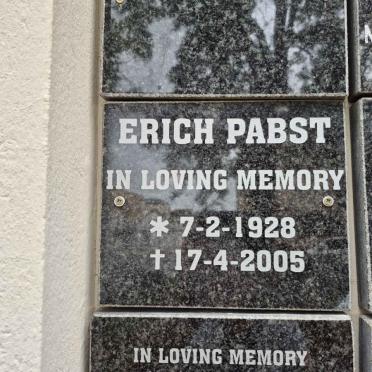 PABST Erich 1928-2005