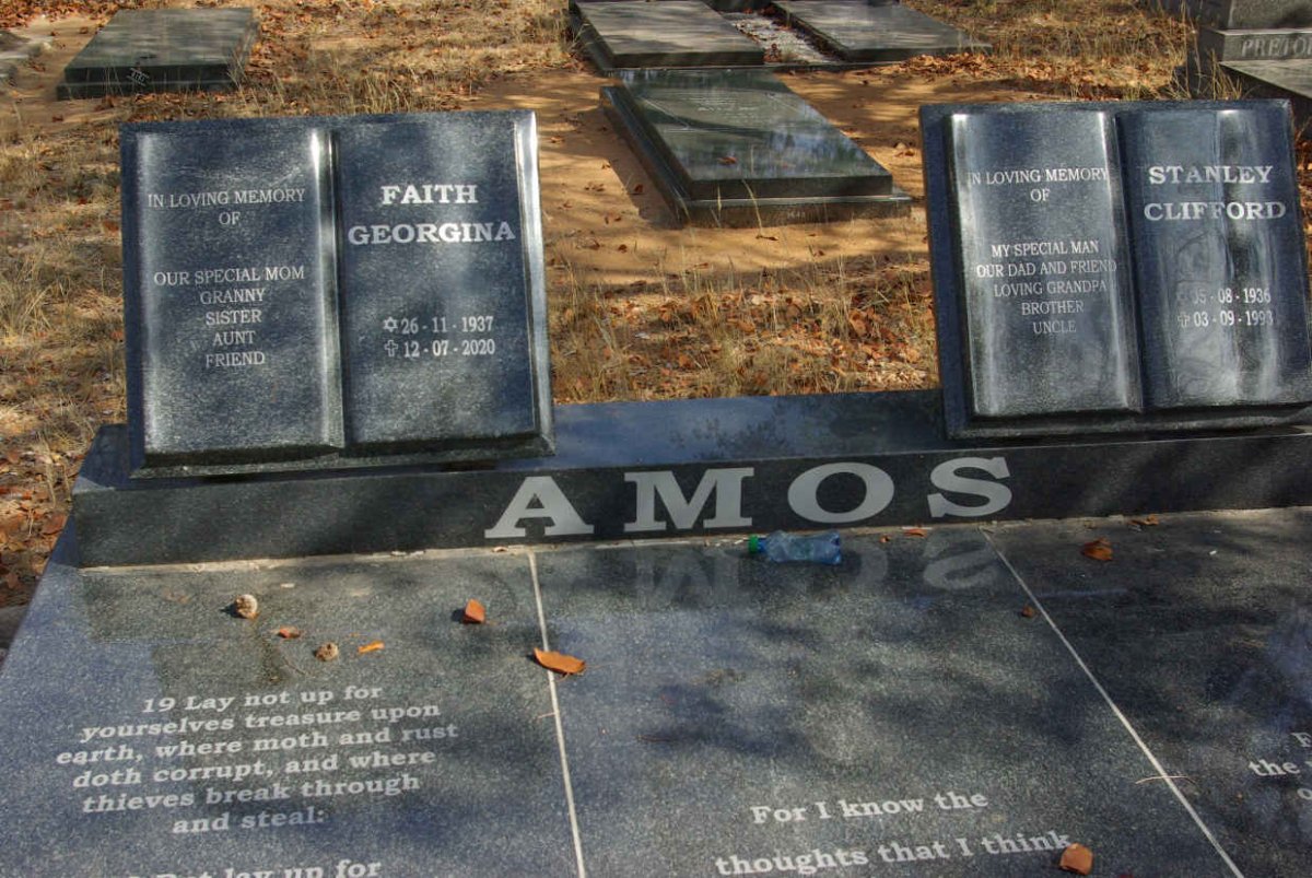 AMOS Stanley Clifford 1936-1993 :: Faith Georgina 1937-2020