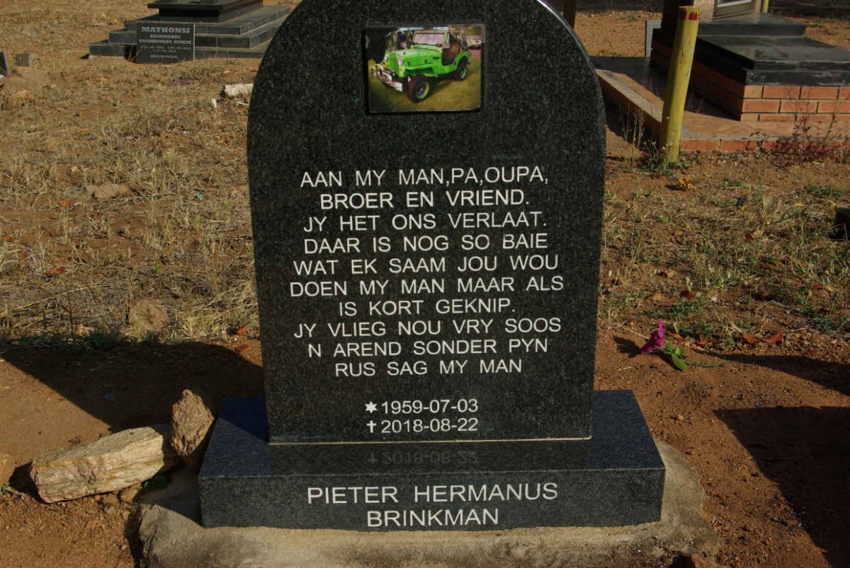 BRINKMAN Pieter Hermanus 1959-2018